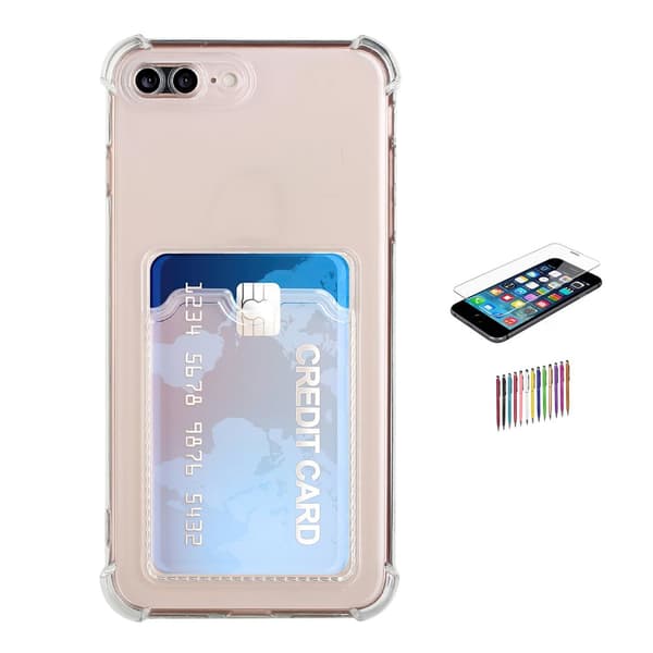 iPhone 7 Plus / 8 Plus - Card Cover / Beskyttelse Transparent