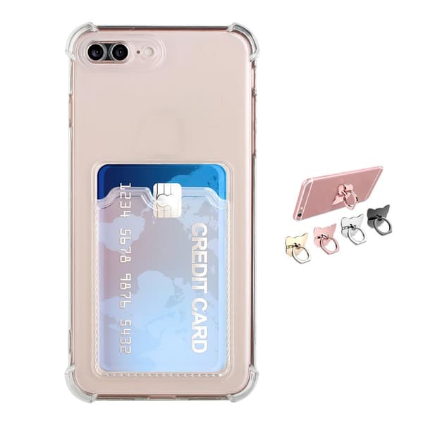 iPhone 7 Plus / 8 Plus - Card Cover / Beskyttelse Transparent