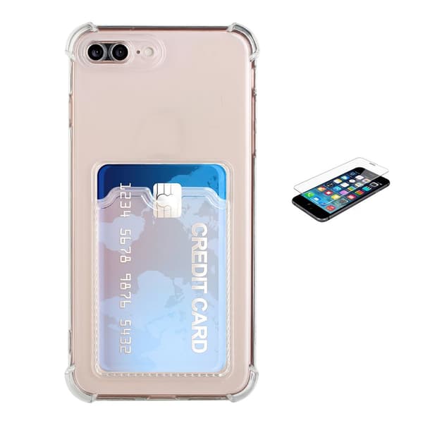 iPhone 7 Plus / 8 Plus - Card Cover / Beskyttelse Transparent