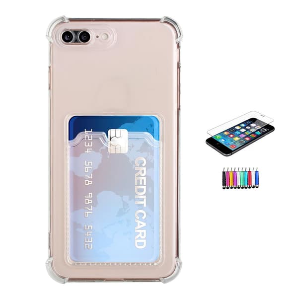 iPhone 7 Plus / 8 Plus - Card Cover / Beskyttelse Transparent