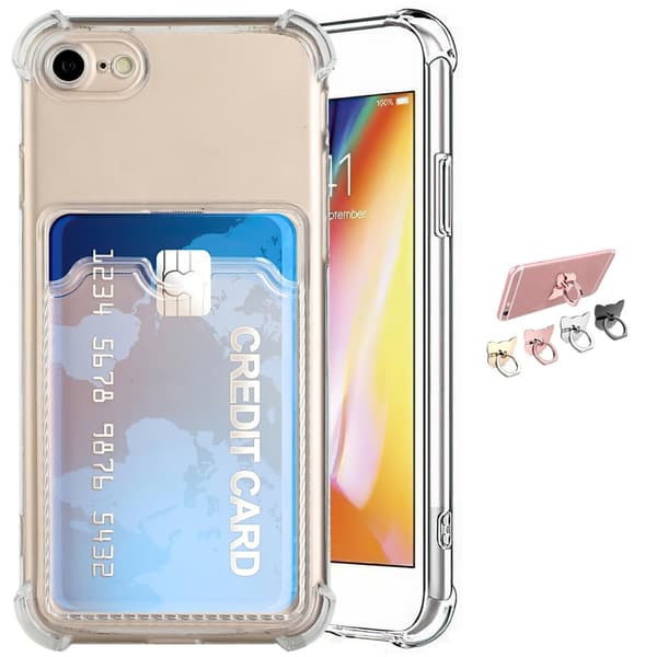 iPhone 7/8/SE (2020 & 2022) - Card Cover / Beskyttelse Transparent