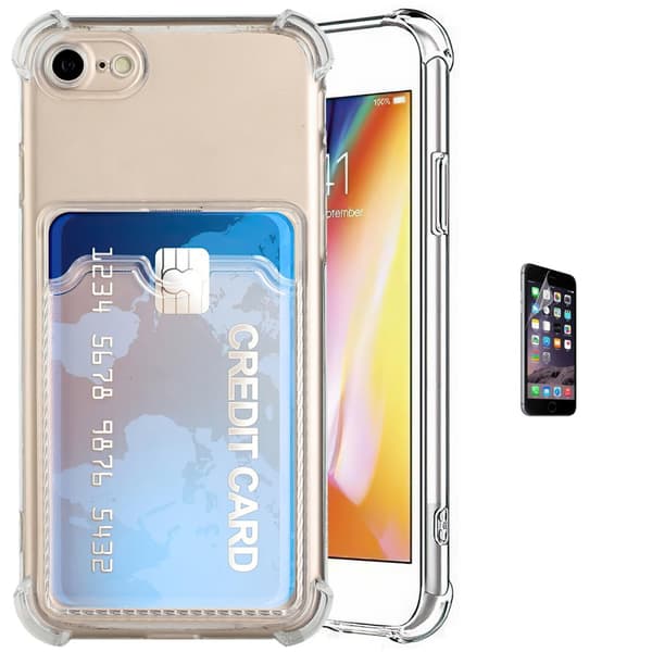 iPhone 7/8/SE (2020 & 2022) - Card Cover / Beskyttelse Transparent