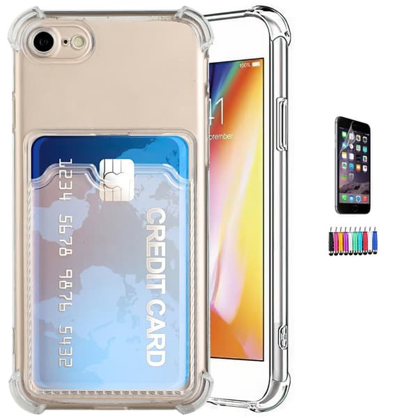 iPhone 7/8/SE (2020 & 2022) - Card Cover / Beskyttelse Transparent