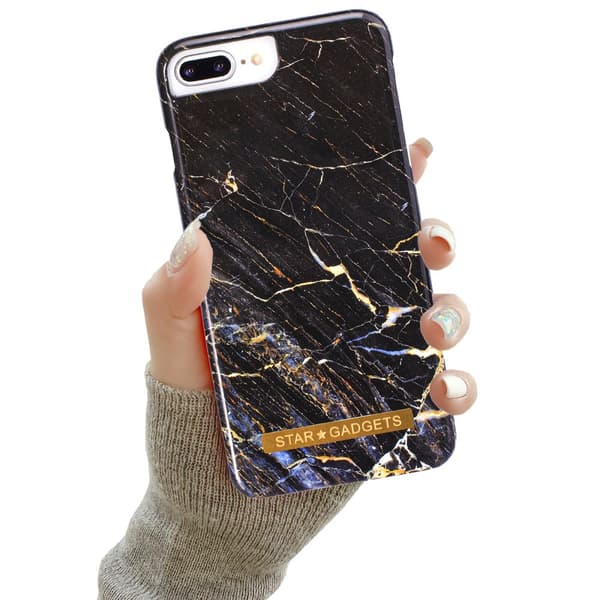 iPhone 6 Plus / 6S Plus - Kuori / Suoja Flowers / Marble