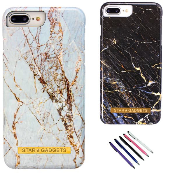 iPhone 6 Plus / 6S Plus - Cover / Beskyttelse Marble White