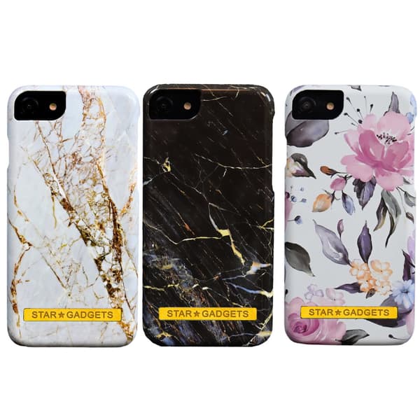 iPhone 6 / 6S - Skal / Skydd / Blommor / Marmor Pink