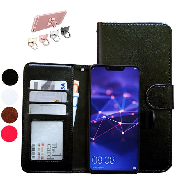 Huawei Mate 20 Lite - Mobiltaske / Leather Case Black