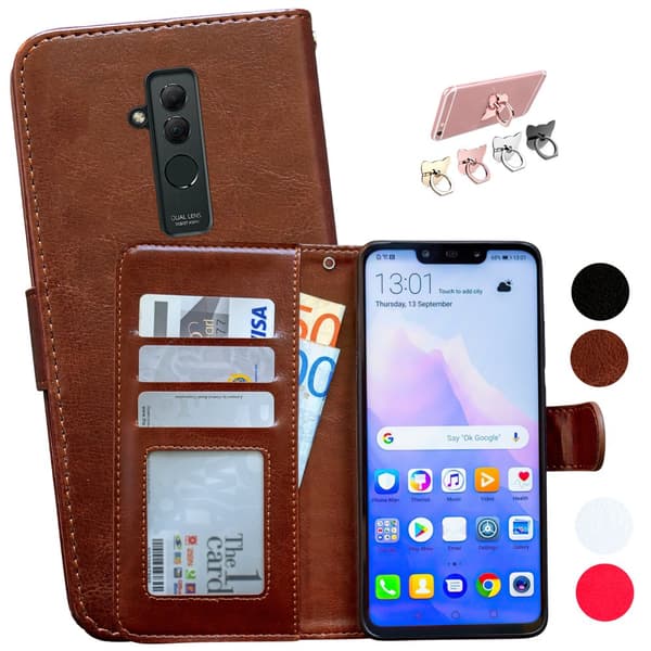 Huawei Mate 20 Lite - Läderfodral / Skydd Brown
