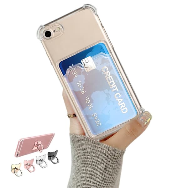iPhone 7/8/SE (2020 & 2022) - Card Cover / Beskyttelse Transparent