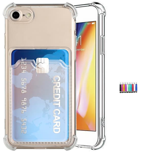 iPhone 7/8/SE (2020 & 2022) - Card Cover / Beskyttelse Transparent