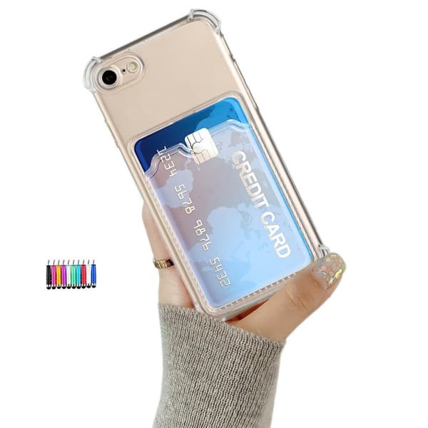iPhone 7/8/SE (2020 & 2022)/SE (2020 & 2022) - Card Cover / Beskyttelse Transparent