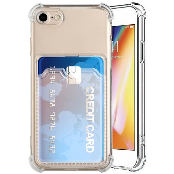 iPhone 7/8/SE (2020 & 2022)/SE (2020 & 2022) - Card Cover / Beskyttelse Transparent