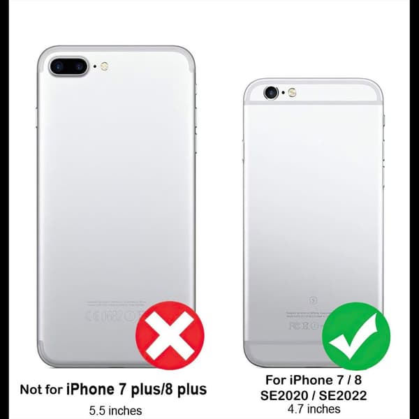 iPhone 7/8/SE (2020 & 2022)/SE (2020 & 2022) - Card Cover / Beskyttelse Transparent