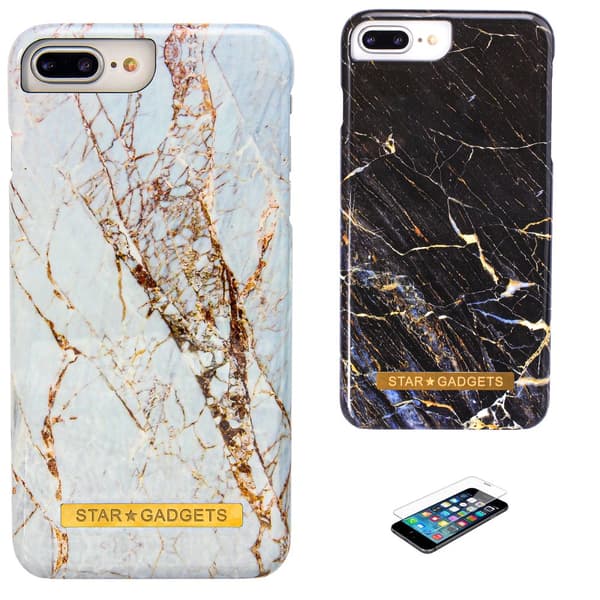iPhone 6 Plus / 6S Plus - Skal / Skydd / Marmor White