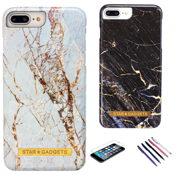 iPhone 6 Plus / 6S Plus - Skal / Skydd / Marmor Black