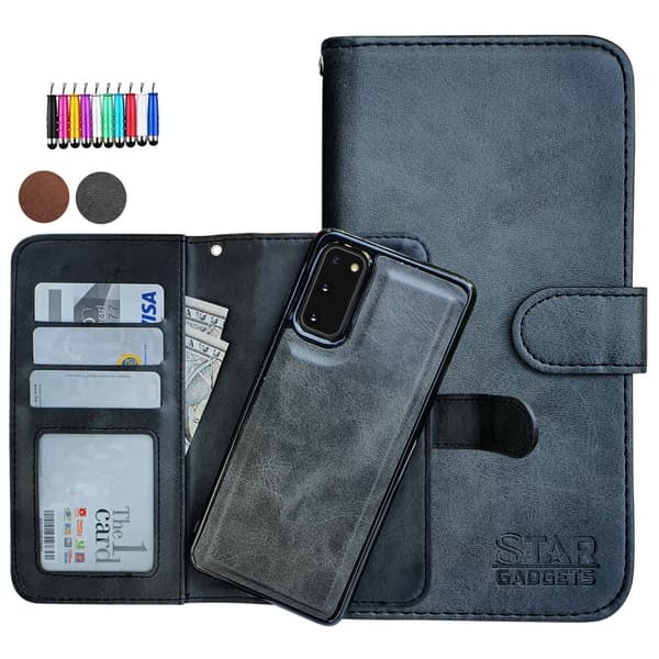 Samsung Galaxy S20 - Læder cover / Beskyttelse Black