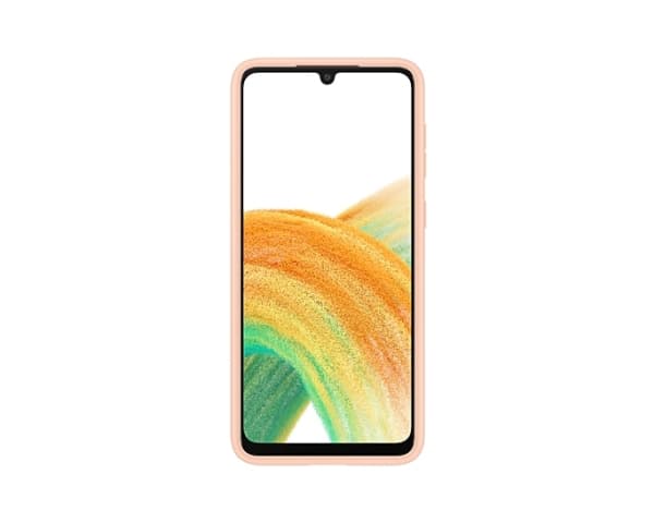 Samsung EF-OA336 - Baksidedeksel for mobiltelefon - termoplast-polyuretan (TPU) - fersken - for Galaxy A33 5G