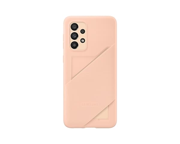 Samsung EF-OA336 - Baksidedeksel for mobiltelefon - termoplast-polyuretan (TPU) - fersken - for Galaxy A33 5G