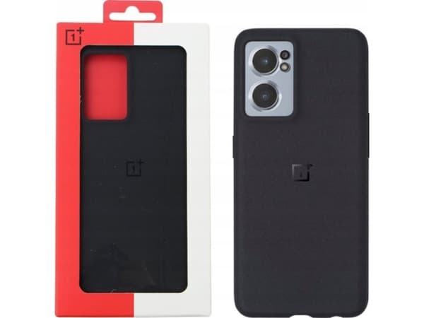 OnePlus - Baksida för mobiltelefon - polykarbonat, termoplastisk polyuretan (TPU) - svart sandsten - för OnePlus North CE 2 5G