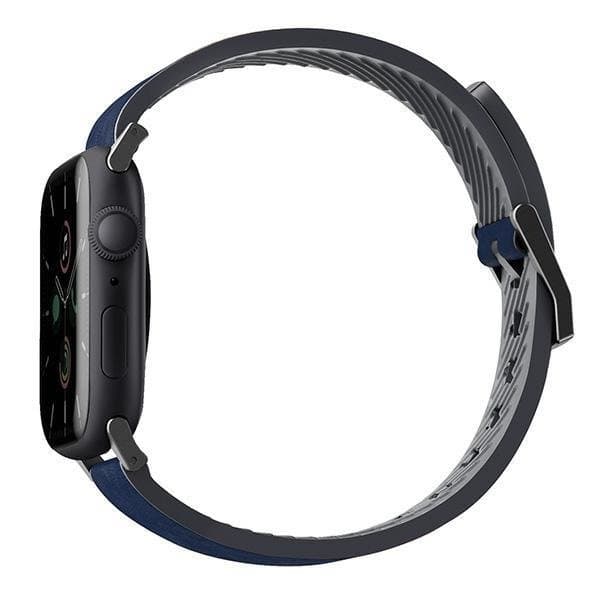 UNIQ Straden Apple Watch Läder 42/44/45mm - Blå