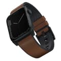Miniatyrbild 1 av 3: UNIQ Straden Apple Watch Läder 42/44/45mm - Brun