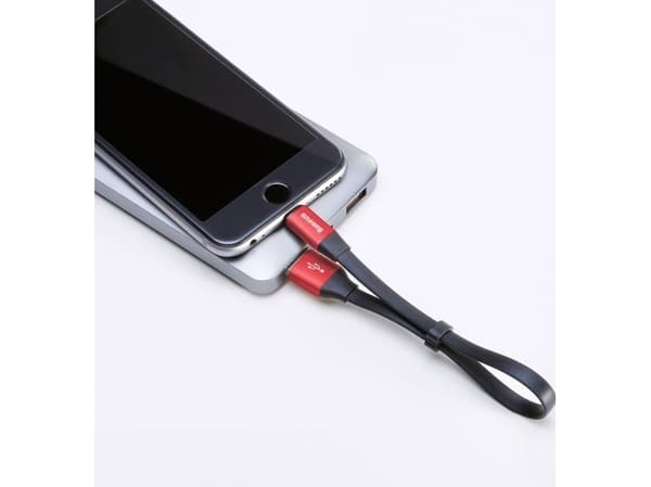 Kabel USB Baseus USB-A - Lightning 0.23 m Czerwony (CALMBJ-B91)