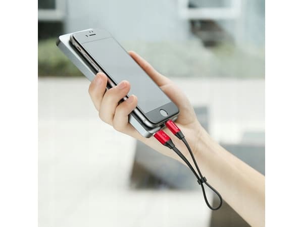 Kabel USB Baseus USB-A - Lightning 0.23 m Czerwony (CALMBJ-B91)
