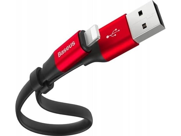 Kabel USB Baseus USB-A - Lightning 0.23 m Czerwony (CALMBJ-B91)