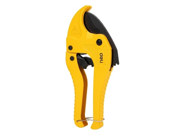 Deli Tools EDL350042, Rörkapare, Rostfritt stål, Gjuten aluminium, Svart, Gul, 4,2 cm