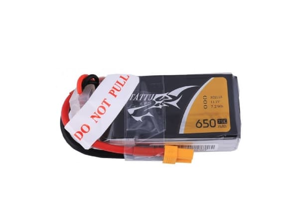 Batteri Tattu 650mAh 11,1V 75C 3S1P