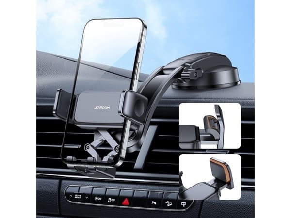 Joyroom Joyroom Uchwyt samochodowy Joyroom JR-ZS283 Dash & Windshield Car Mount Black