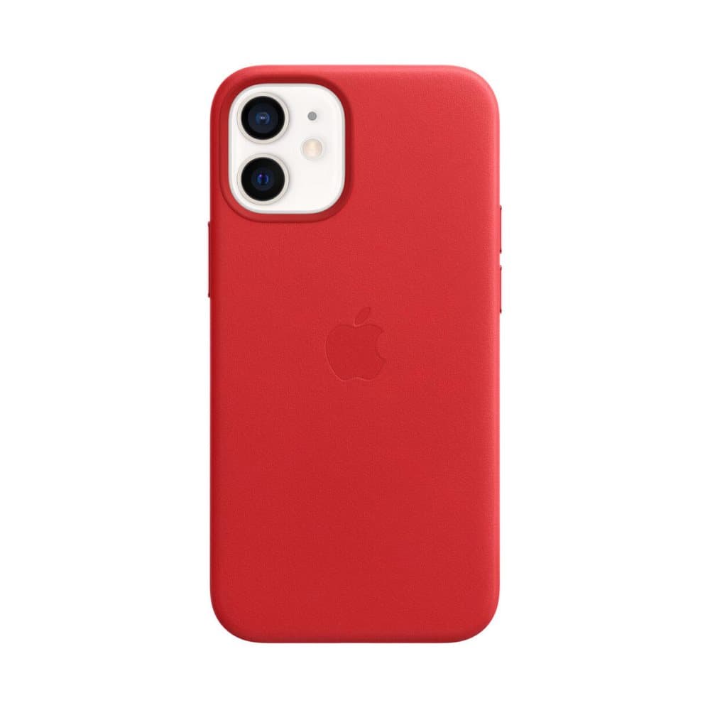 Apple iPhone 12 mini Leather Case with MagSafe - Red