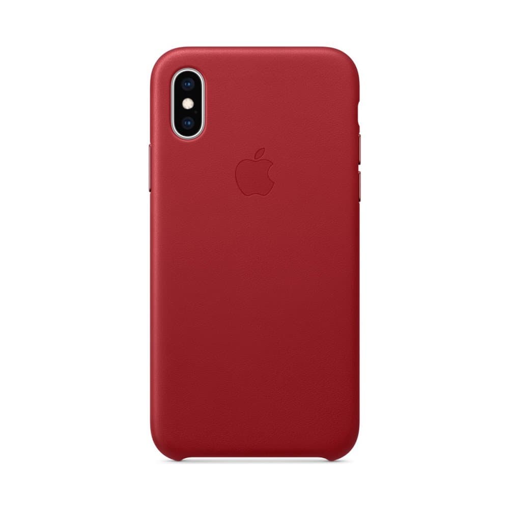 Apple iPhone XS Max Leather Case - Red