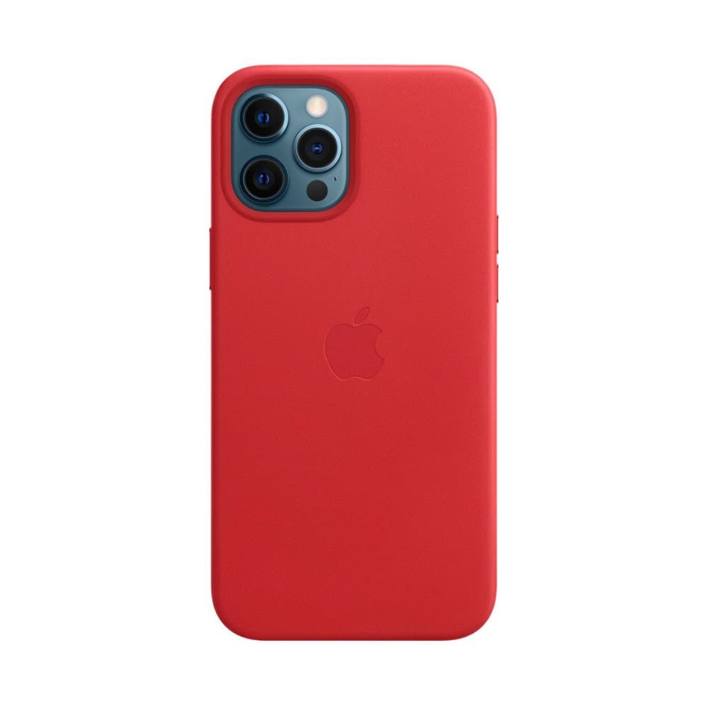 Apple iPhone 12 Pro Max Leather Case with MagSafe - Red