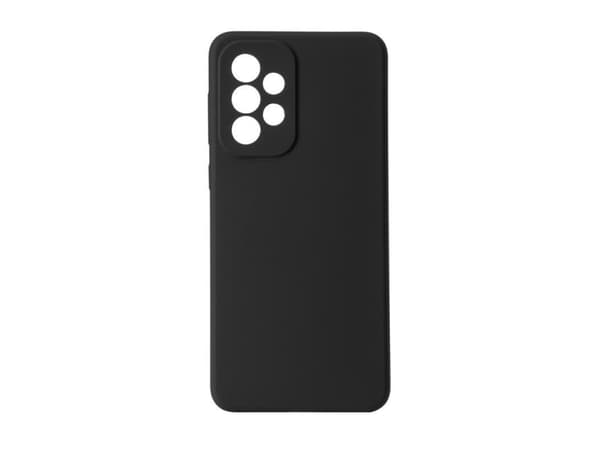 eSTUFF - Baksidedeksel for mobiltelefon - silikon - silkeberøringssvart - for Samsung Galaxy A33 5G