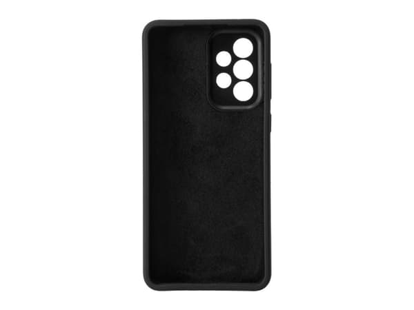 eSTUFF - Baksidedeksel for mobiltelefon - silikon - silkeberøringssvart - for Samsung Galaxy A33 5G