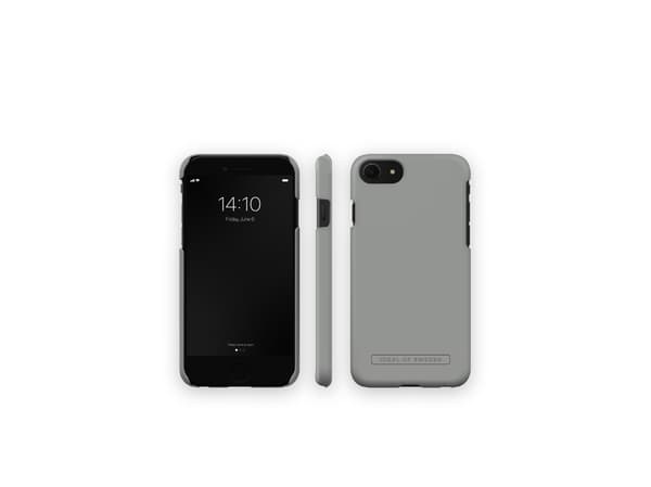 IDEAL OF SWEDEN - Baksidedeksel for mobiltelefon - polykarbonat - askegrå - for Apple iPhone SE (2nd generation), SE (3rd generation)