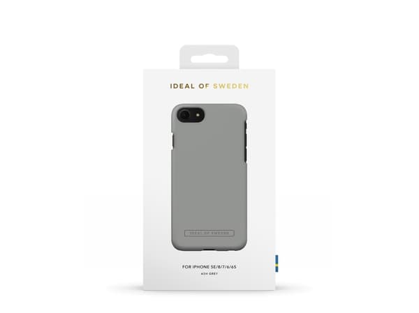 IDEAL OF SWEDEN - Baksidedeksel for mobiltelefon - polykarbonat - askegrå - for Apple iPhone SE (2nd generation), SE (3rd generation)