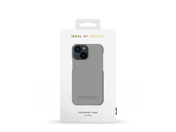 IDEAL OF SWEDEN - Baksidesskydd för mobiltelefon - polykarbonat - askgrå - för Apple iPhone 13 mini