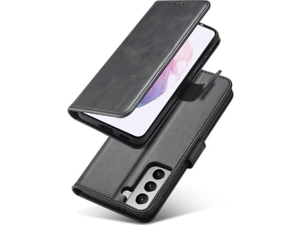 Hurtel Magnet Case Elegant Case Cover Flip Cover Samsung Galaxy S22 + (S22 Plus) Svart