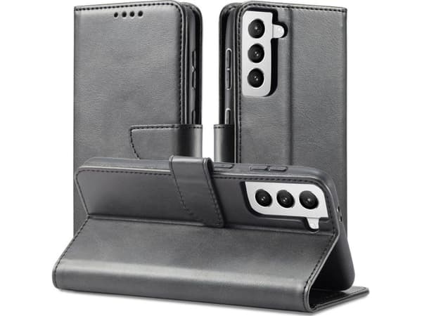 Hurtel Magnet Case Elegant Case Cover Flip Cover Samsung Galaxy S22 + (S22 Plus) Svart