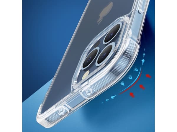 Joyroom Joyroom Defender Series deksel til iPhone 13 pansret deksel med kroker stativ gjennomsiktig (JR-BP954)
