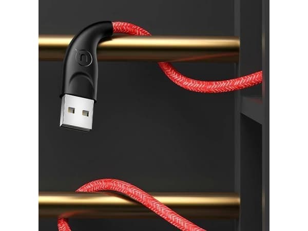 Usams USB-A - microUSB-kabel 1 m Röd (6958444983516)