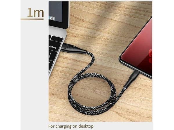 Usams USB-A - microUSB-kabel 1 m Röd (6958444983516)