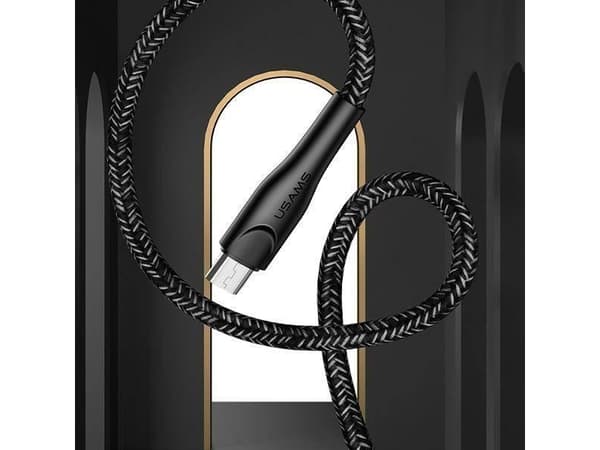Usams USB-A - microUSB-kabel 1 m Röd (6958444983516)