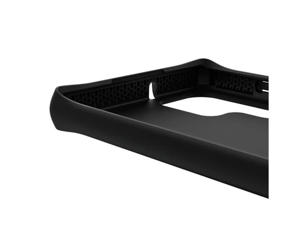 ITSKINS Level 2 Spectrum - Bagsidecover til mobiltelefon - grov - antimikrobiel - sort - for Samsung Galaxy S22 Ultra