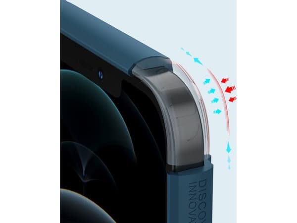 Nillkin Nillkin Super Frosted Shield forsterket deksel + stativ iPhone 13 Pro Max blå