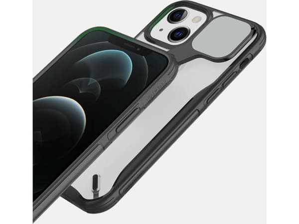 Nillkin Nillkin Cyclops Case tåligt fodral med kameraskydd och fällbart stativ iPhone 13 svart