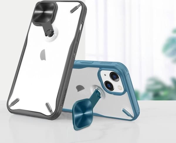 Nillkin Nillkin Cyclops Case tåligt fodral med kameraskydd och fällbart stativ iPhone 13 svart