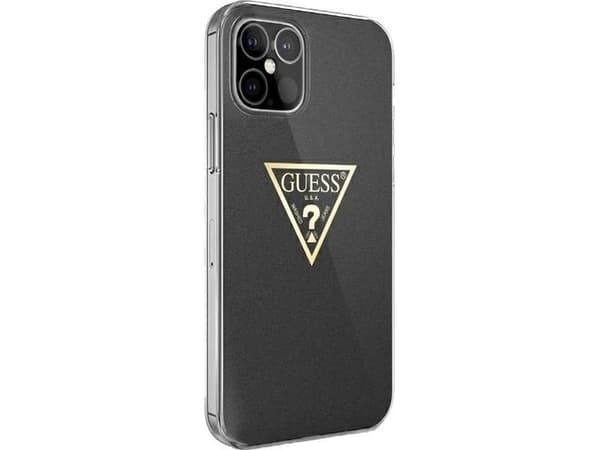 Guess Etui Guess Metallic Collection HardCase do iPhone 12 mini czarne